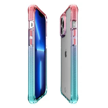 Itskins Supreme Prism iPhone 13 Pro Cover - Light Pink And Light Blue - Tashqila Itskins Supreme Prism iPhone 13 Pro Cover - Light Pink And Light Blue - Tashqila